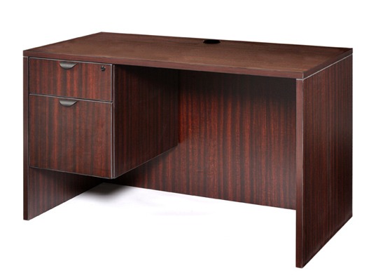 Mahogany Single Pedestal Student Desk | OFCO Office Furniture