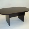Espresso Racetrack Oval Conference Table
