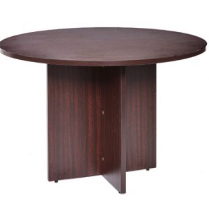 Round Mahogany Table | OFCO Office Furniture