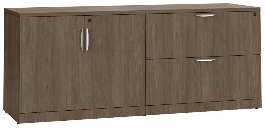 Modern Walnut Storage Credenza