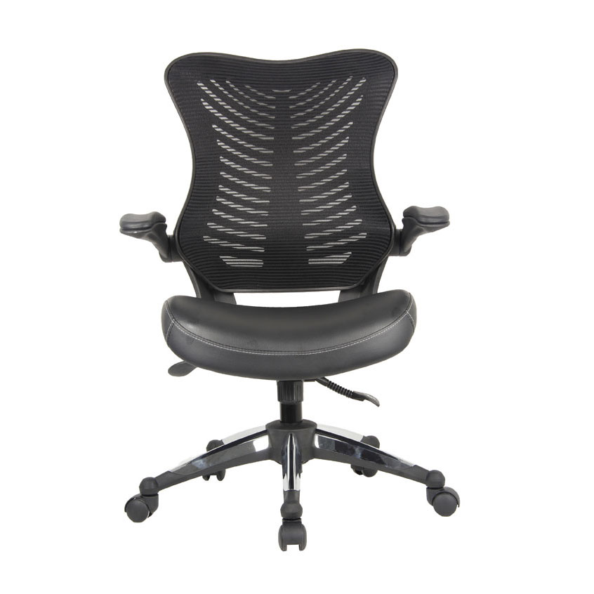 Mesh Back Leather Seat Chair - Image 2
